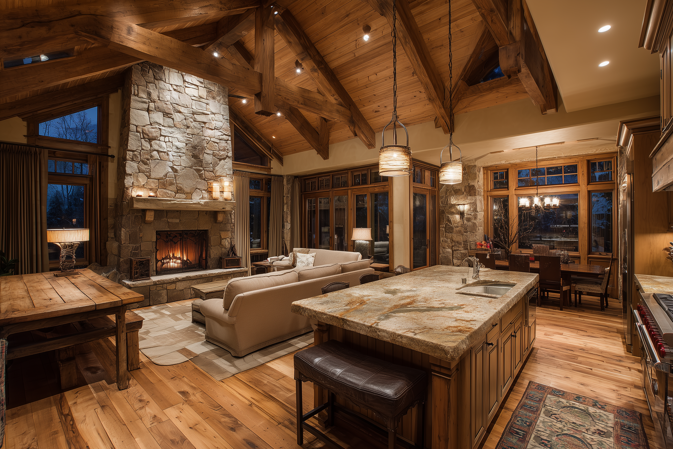 Rustic Ranch Great Room